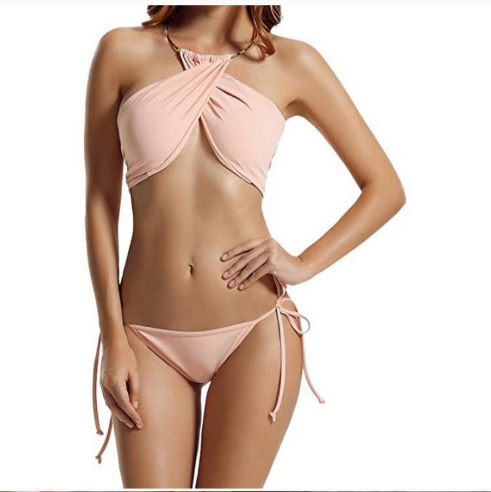 Sexy bikini, new with tags Light PEACH in color